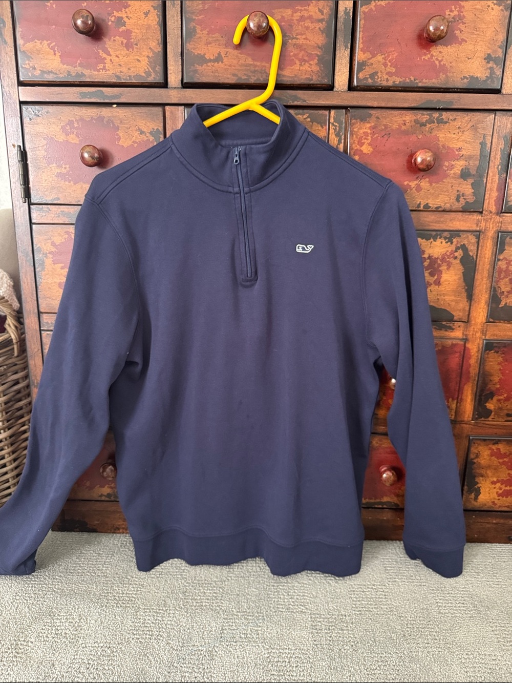 Vineyard Vines Men's Navy Quarter-Zip Pullover